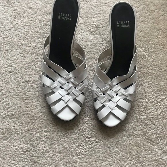 White Stuart Weitzman slides - Picture 2 of 2